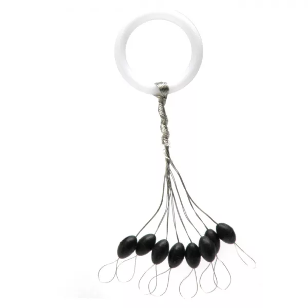 Nevis Butée en caoutchouc noire M 5x2,5mm 8pcs