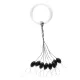 Nevis Butée en caoutchouc noire M 5x2,5mm 8pcs
