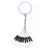 Nevis Butée en caoutchouc noire S 6x1,8mm 10pcs