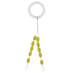 Nevis Butée en caoutchouc silicone jaune S 4,5x2,5mm 10pcs