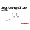 Decoy Area Type X AH-10 X Jove #6 Barbless Füles Szakáll Nélküli Egyágú Ragadozóhalas Horog 10db