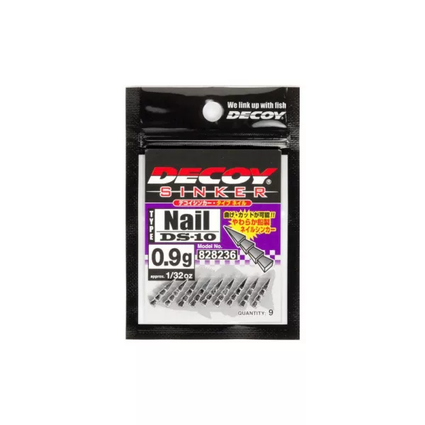 Decoy DS-10 Nail Sinker 0,9gr Ólom 9db