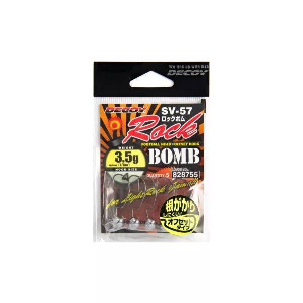 Decoy SV-57 Rock Bomb #4 5,0gr Jig Fej 5db