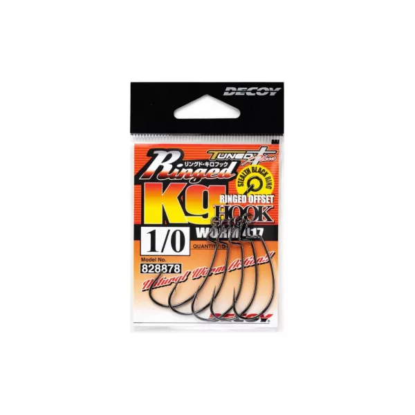Decoy Worm 417 Ringed KG 2 Offset Horog 5db