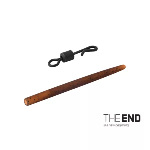 Delphin THE END Agrafe rapide émerillon avec manchon en caoutchouc / 6pcs #4 / G-ROUND