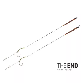   Delphin THE END Skin rig hameçon monté / 2 pcs 20cm/25lbs/#4
