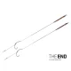 Delphin THE END Skin rig hameçon monté / 2 pcs 20cm/25lbs/#6