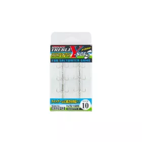   Decoy Y-S25S Saltwater Game #16 Füles Szakállas Háromágú Horog 8db