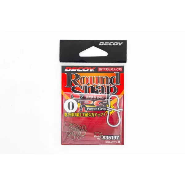 Decoy SN-17 Round Snap PG Power Grip #0 24lb Kapocs 8db