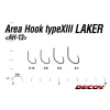 Decoy Area Type XIII Laker #8 Barbless Füles Szakáll Nélküli Egyágú Ragadozóhalas Horog 10db