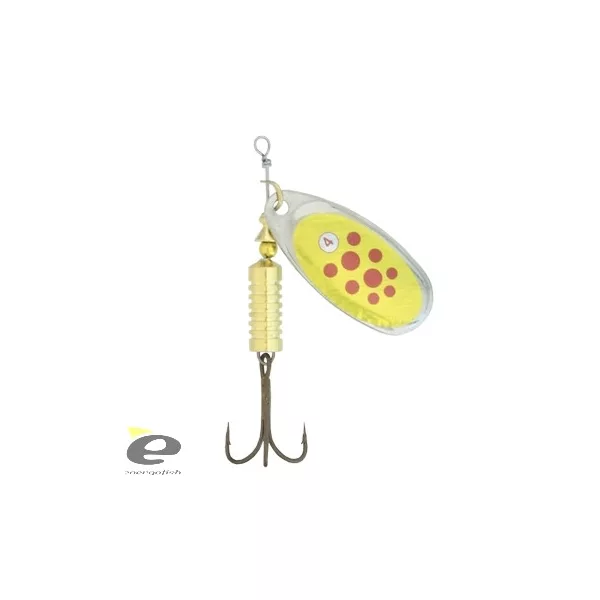 Kamasaki Heron Cuiller Tournante à Points Rouges sur Fond Doré 1 - 4gr