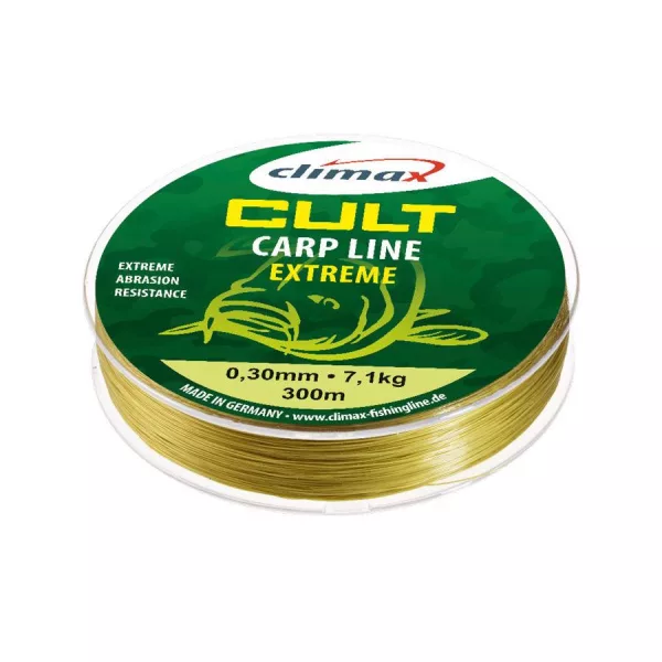 Climax Cult Carp Extreme Mono 300m 0,30mm Matt Olive Monofil Főzsinór