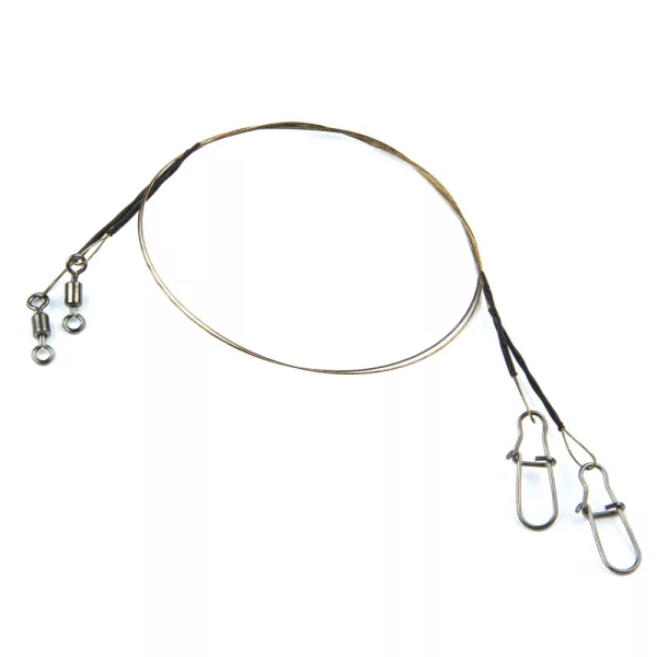 Bas de ligne en tungstène premium 1x19 2/pcs 25cm/0,25mm Bas de ligne de prédateur