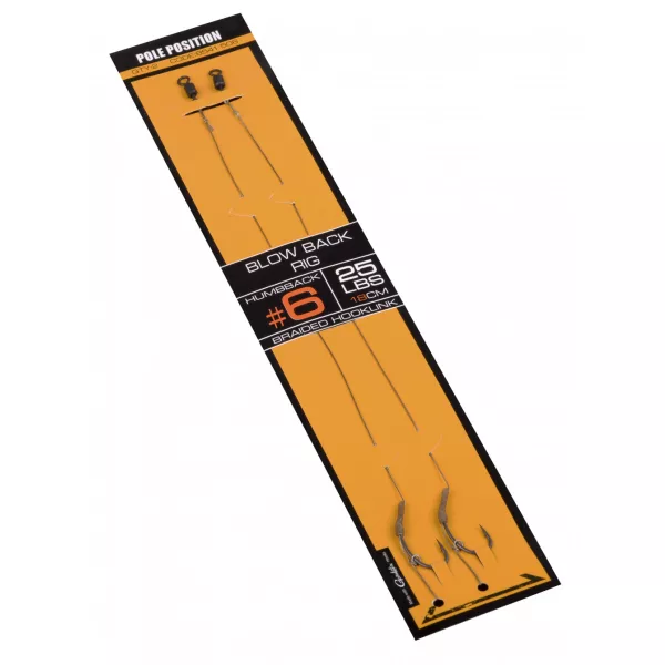 Spro Str Blow Black Rig Noir 6 2 pièces/paquet Hameçon pré-monté tressé à œillet et à ardillon