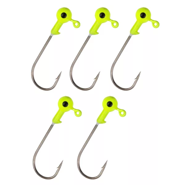 Nevis Tête de leurre souple jaune 3/0 3gr 5pcs/paquet Tête de jig