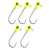 Nevis Tête de leurre souple jaune 4/0 3gr 5pcs/paquet Tête de jig