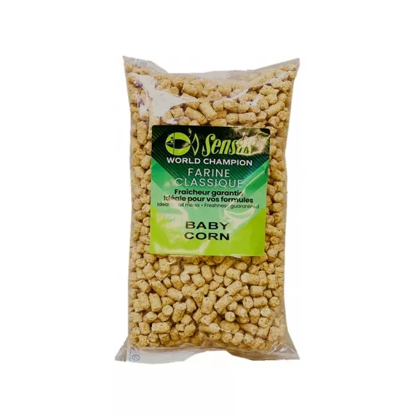 Sensas Maïs Pellet Baby Corn Pellet de Maïs Pressé 1kg