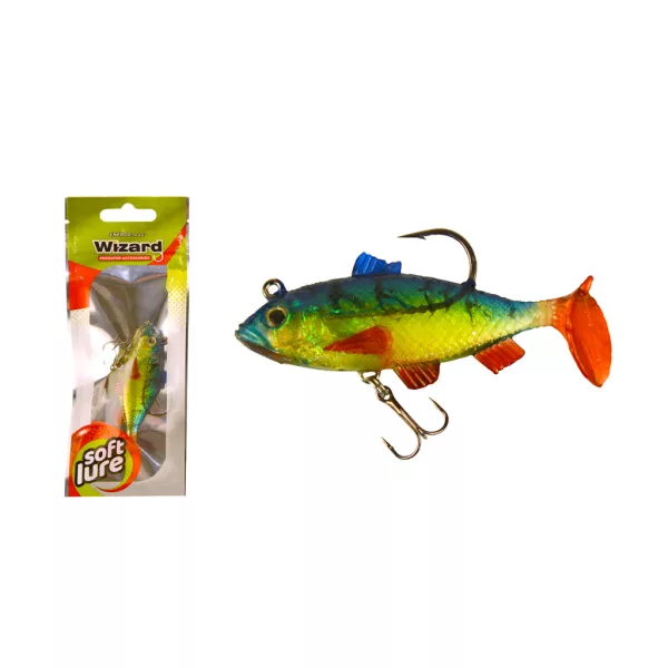 Wizard Swimbait Perch 7,62cm Firetiger Holo leurre souple