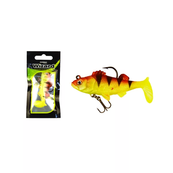 Wizard Swimbait Perch 7,62cm Yellow-Redtiger leurre souple