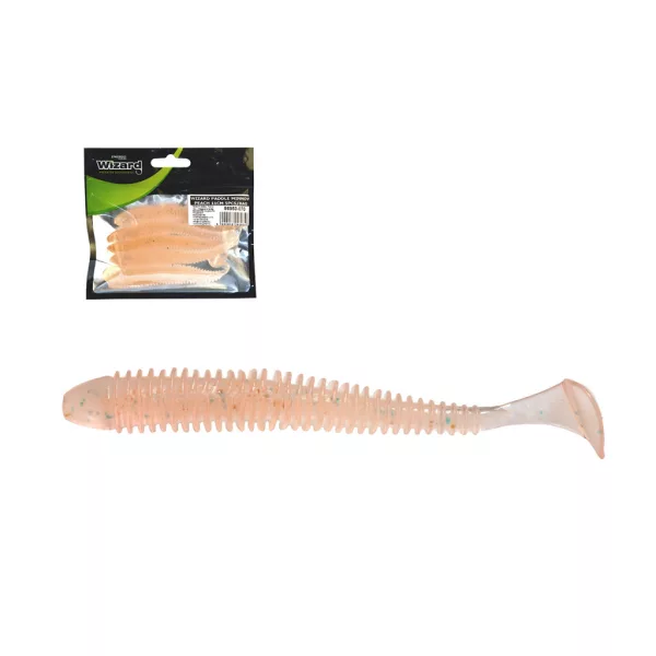 Wizard Power Minnow Peach 11cm Leurre souple plastique 5pcs