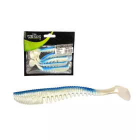 Wizard Ruthless Minnow Bleu 10cm Leurre souple 5pcs