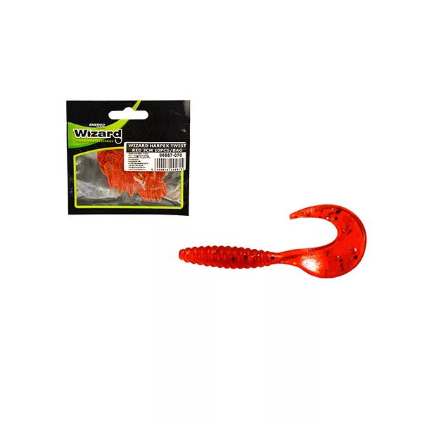 Wizard Harpex Twist Rouge 3cm Twister 10pcs