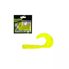   Wizard Harpex Twist Larva Clear-Green 5cm Leurre Artificiel 10pcs