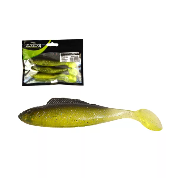 Wizard Roach Vert Transparent 11cm Leurre souple 3db