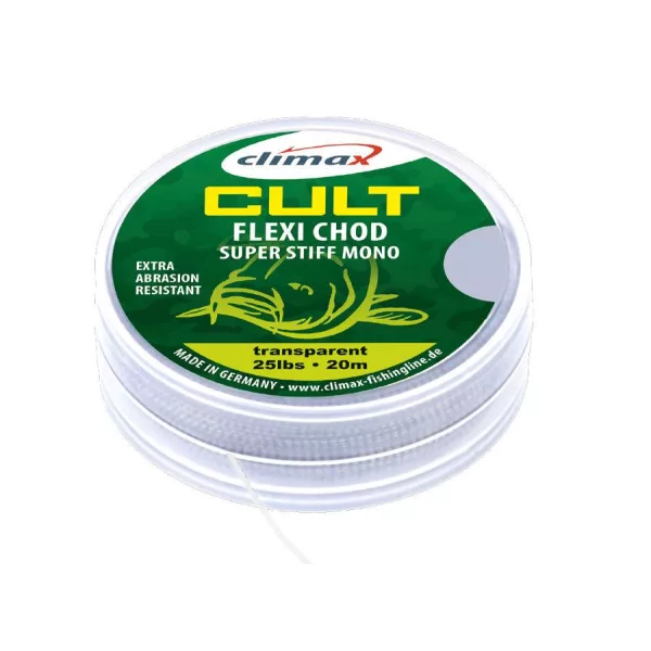 Climax Cult Carp Flexi Chod Mono Hooklink 20m 0,40mm 15lb Monofil Előkezsinór