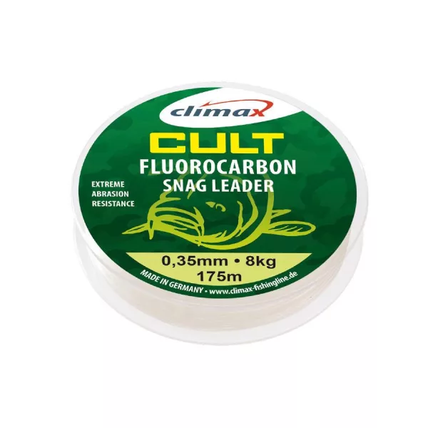 Climax Cult Carp Fluorocarbon Snag Leader 50m 0,60mm 40lb Fluorocarbon Előkezsinór