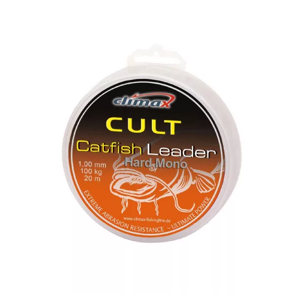 Climax Cult Catfish Hard Mono Leader 50m 1,20mm 100kg Harcsázó Monofil Előkezsinór