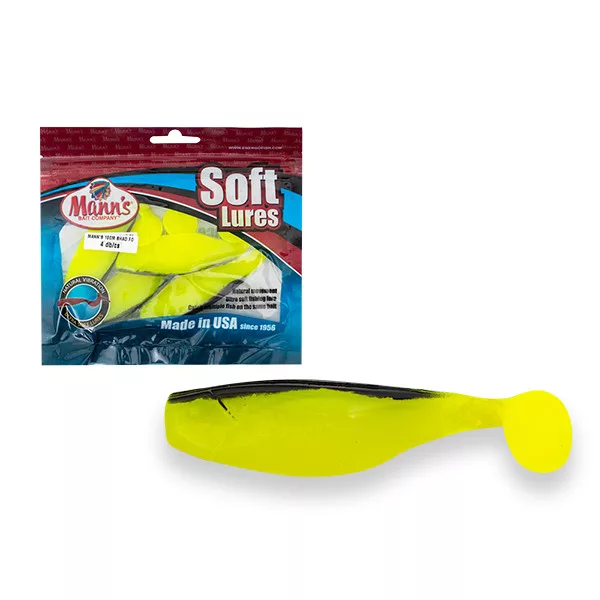 Manns 10cm Shad Appât souple Nacre