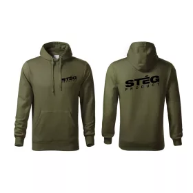 Stég Product Zöld Kapucnis Pulóver 2XL