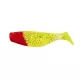 Manns Shad MFCHRH-Sárga, Glitteres Pirosfejű 4,5cm Gumihal 12db