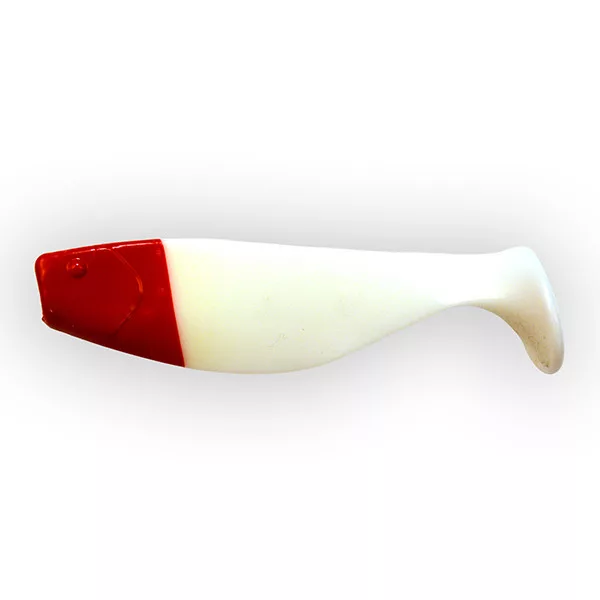 Manns Shad WRH- Fehér Pirosfejű 10cm Gumihal 3db