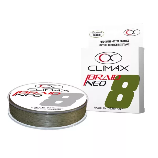 Climax iBraid Neo X8 Olive 135m 0,10mm 6,7kg Fonott Főzsinór