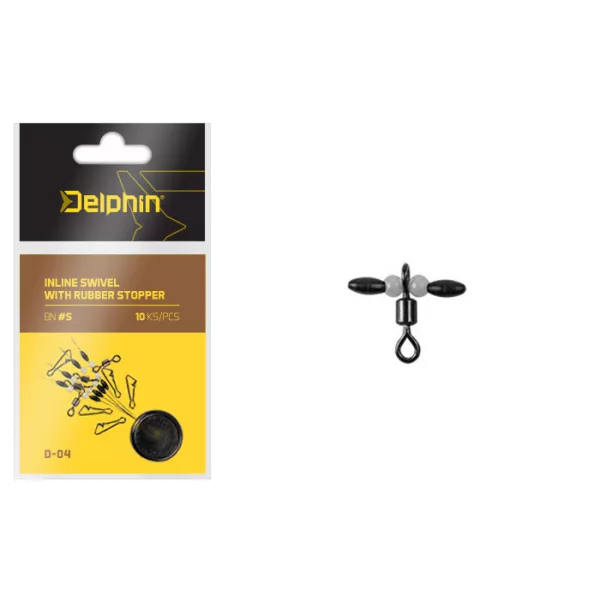 Delphin émerillon en ligne avec butée en caoutchouc S / 0