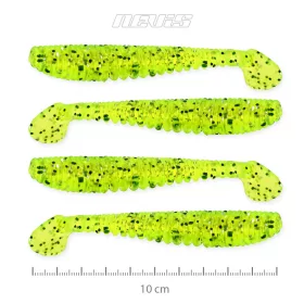  Nevis Impulse Shad 10cm 6,92gr 4 pièces/paquet Paillettes Vert Fluo Leurre en plastique