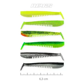   Nevis Impulse Shad 6,3cm 1,77gr 6pcs/paquet 6 couleurs Leurre en plastique
