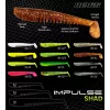 Nevis Impulse Shad 7,5cm 3,05gr 5pcs/paquet Vert-Orange Paillettes Leurre en plastique