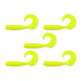 Nevis Twister 7,5cm 4,17gr 5db/cs Leurre en plastique Jaune