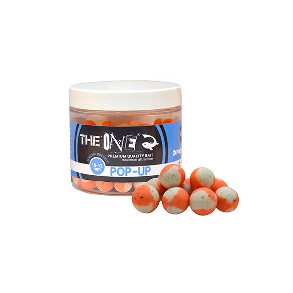 The One Pop Up Scopex-Squid Orange-Blanc 10-12mm Pop Up 60gr