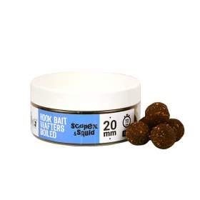   The Big One Hook Bait Wafters Boilie Scopex Squid 20mm Bouillette d'amorçage cuite 150gr
