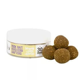  The Big One Hook Bait Hard Wafters Boilie Citron-Poisson-Ail 30mm Bouillette d'amorçage cuite 150gr