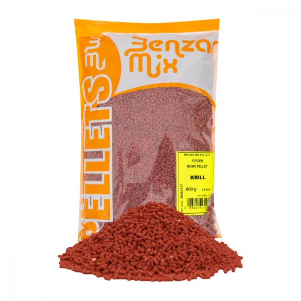 Benzar Mix Micro-granulé Feeder Amorce 800gr Krill 1.5mm