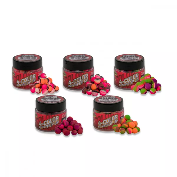 BENZAR MIX 4C METHOD POP UP 7MM BLANC, VERT, ROUGE, VIOLET - Pop-up