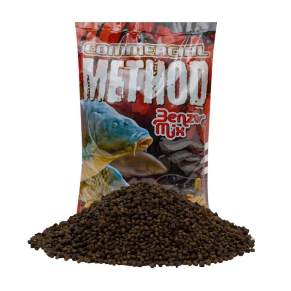 AMORCE BENZÁR MIX COMMERCIAL BLACK HALIBUT NOIR 800gr - À base de farine de poisson