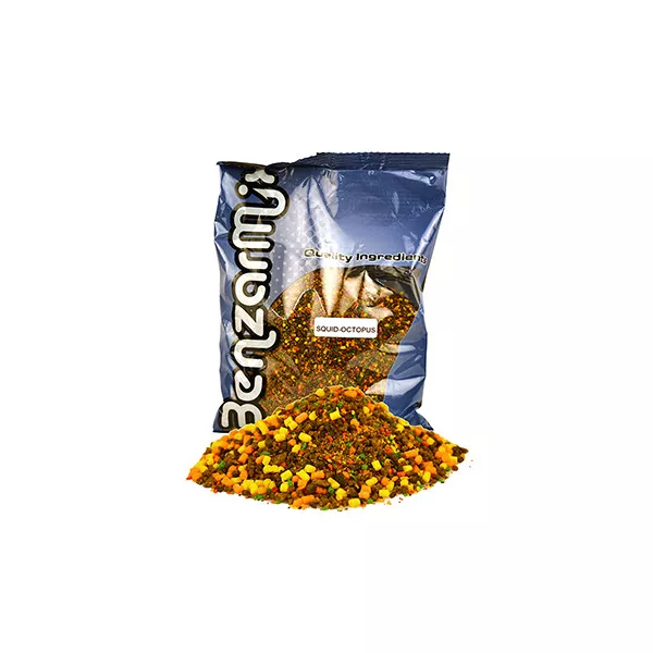 Benzár Mix Crushed PVA Bag Mix Calmar-Poulpe Amorce 800gr