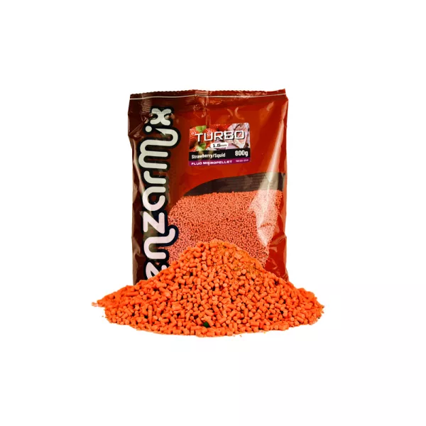 Benzár Mix Fluo Turbo Pellet Fraise-calmar 1,5mm 800g