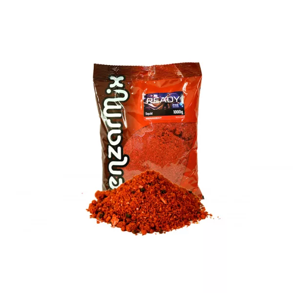 Benzár Mix Ready Carp Groundbait Squid Amorçage prémélangé 1kg